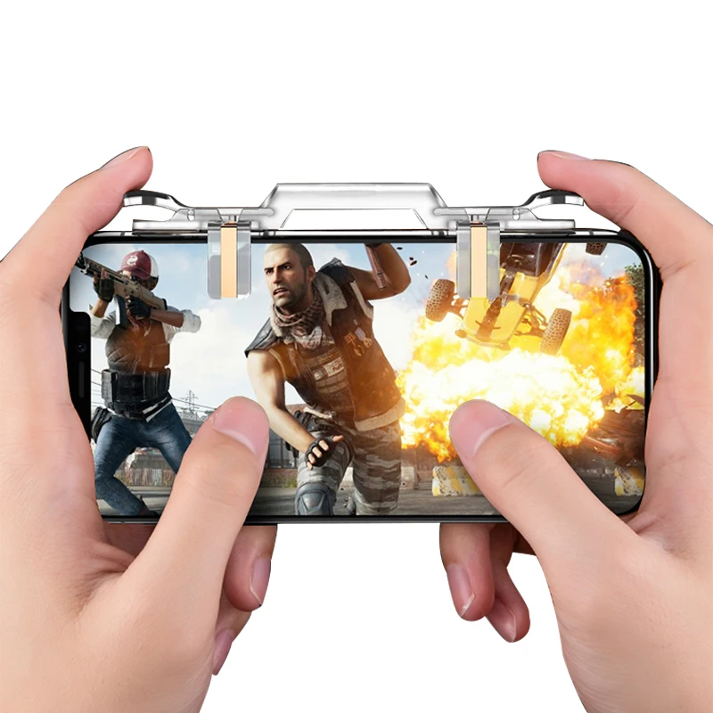 

Newest Mobile Phone Game Controller Mini Joystick Fire Button Aim Key Gaming Joystick Trigger Shooter Controller For PUBG, Black