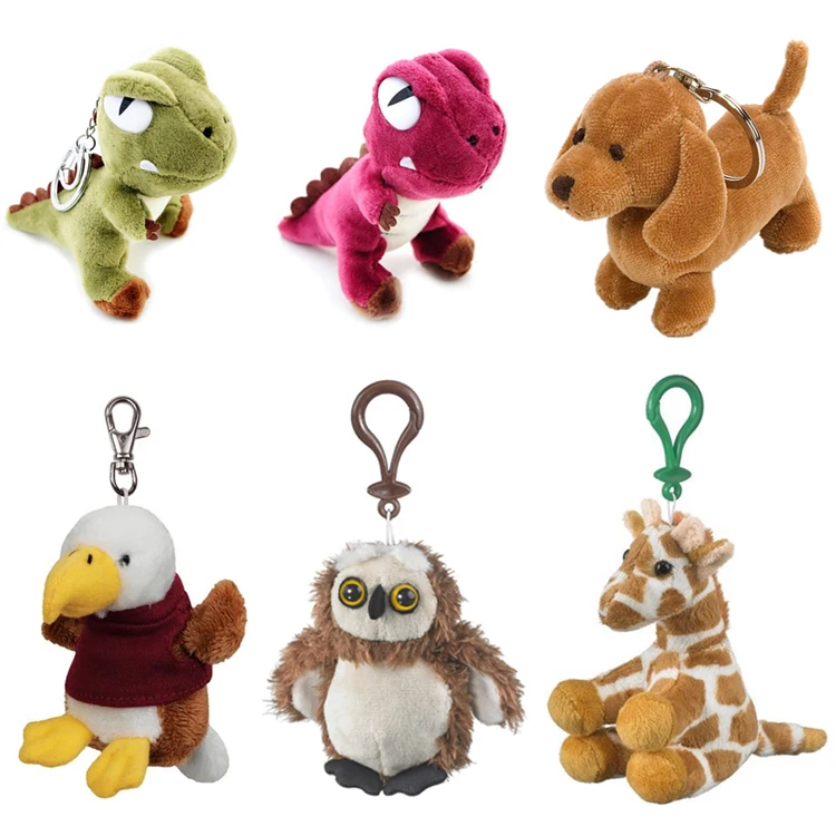 tiny stuffed animal keychains