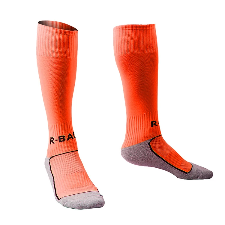 

OEM Wholesale Custom Logo Stocking Cotton Athletic Knee Long Sport Long Kids Football Socks, As picture shows