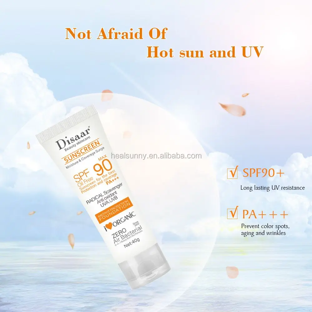 

Skin Care Sun Block spf 90 Sunscreen Sun Protection Cream, Whilte