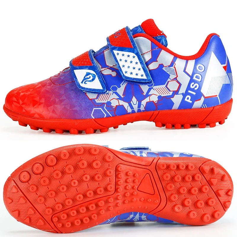 

Wholesale 2021 Kids Indoor Soccer Shoes Breathable Easy Closed Training Cleats Shoes Kids Football Shoes