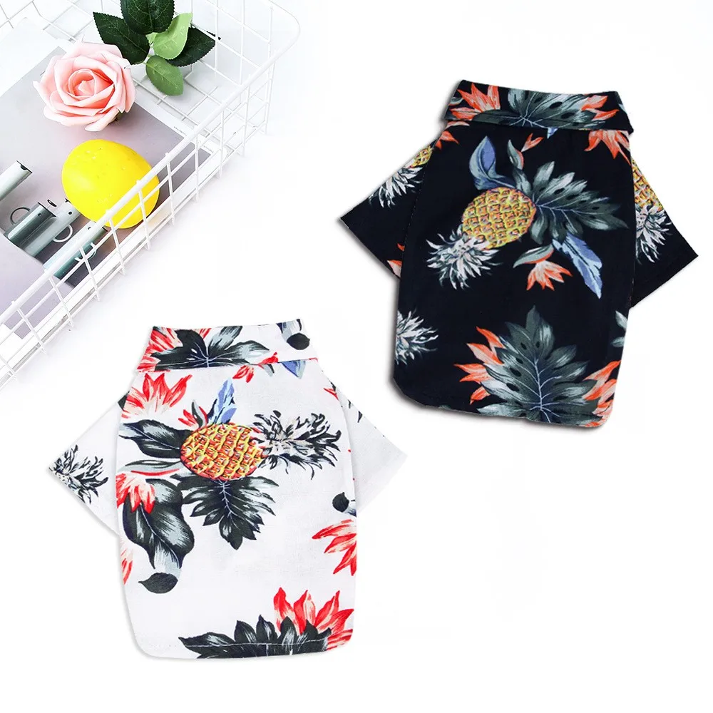 

Manufacturers spot spring and summer Hawaiian print shirt Teddy Shiba pet clothing dog cloth