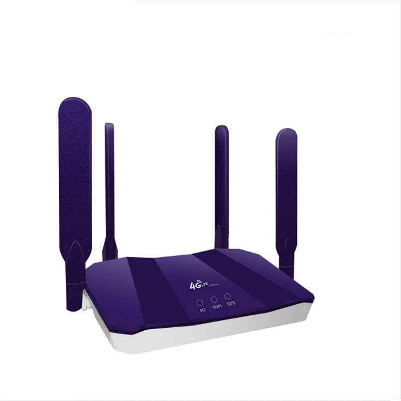 

4G Router Wifi LTE Wi Fi Modem Sim Card Acces WAN/LAN Por Mobile Hotspot Lte Car Networking Vpn Cpe Outdoor 300Mbps 4G CPE Modem, Blue