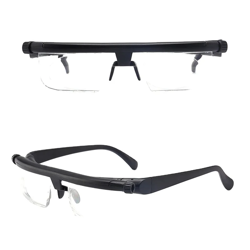 

2019 Adjustable Focus Magnifying Eyeglasses -6D to+3D fold Diopters Variable Lens Correction Glasses Adjustable Reading Glasses