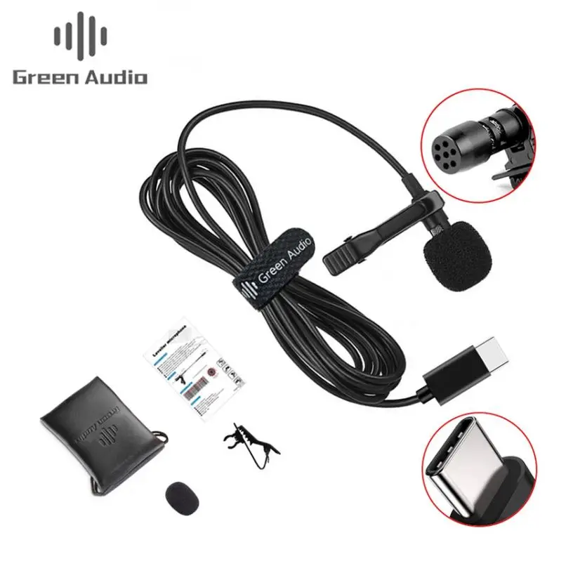 

GAM-140T Plastic Wired Professional Lapel Microphone Made In China, Black