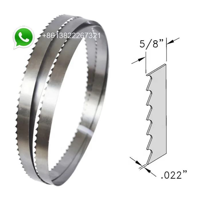 

Sierras para carne 1650mm band bone saw blade for meat bone cutting