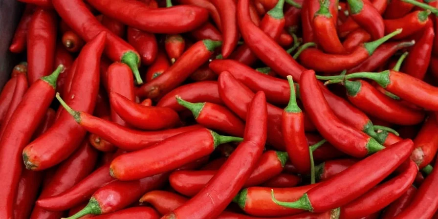 Nutrition facts of red chili peppers.