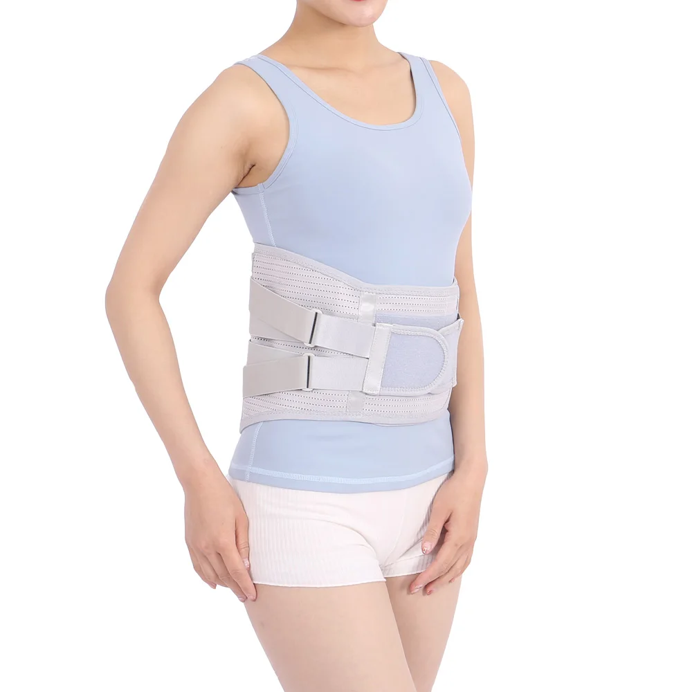 

posture corrector neoprene waist support lumbar adjustable Back pain Relief hot transfer print, Sliver