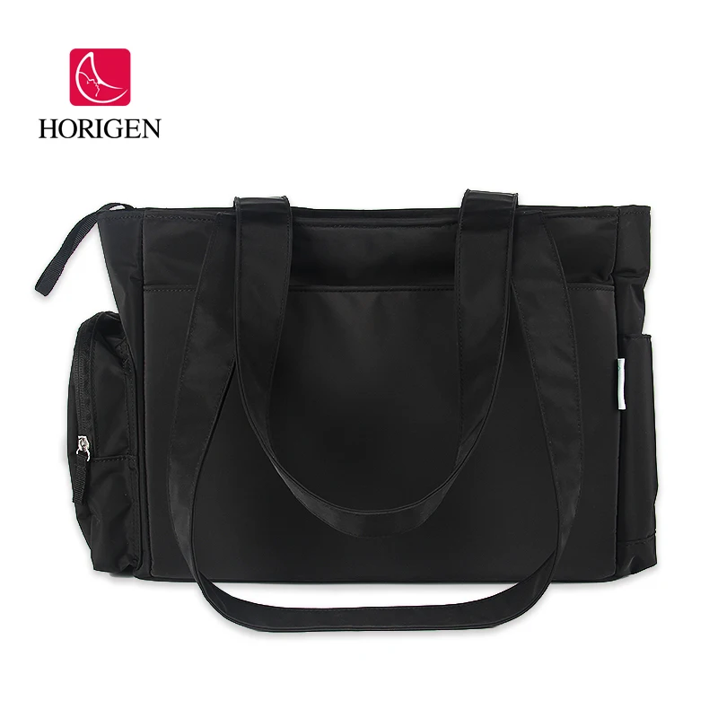 

Horigen Stylish Multifunctional mother's breastpump diaper bag with handle, Black