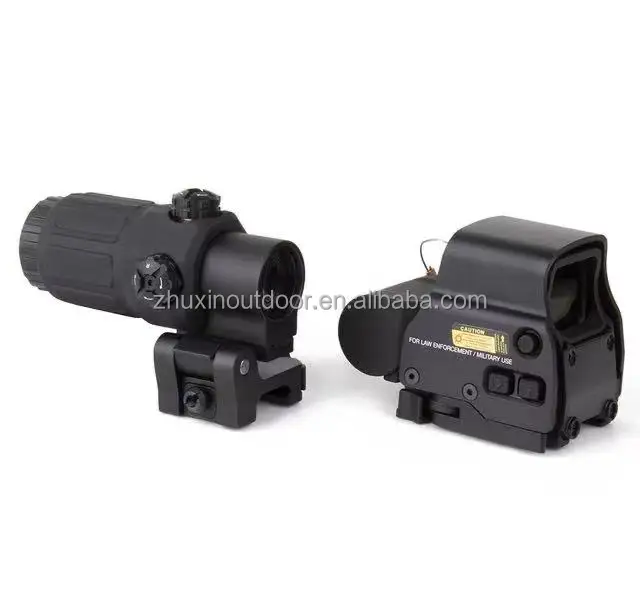 

Tactical 558 holographic red and green dot scope with G33 magnifying glass combo hunting rifle scope