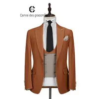 

Wholesale price china supplier2020 new arrival cheap price men's suits brown formal wear for men