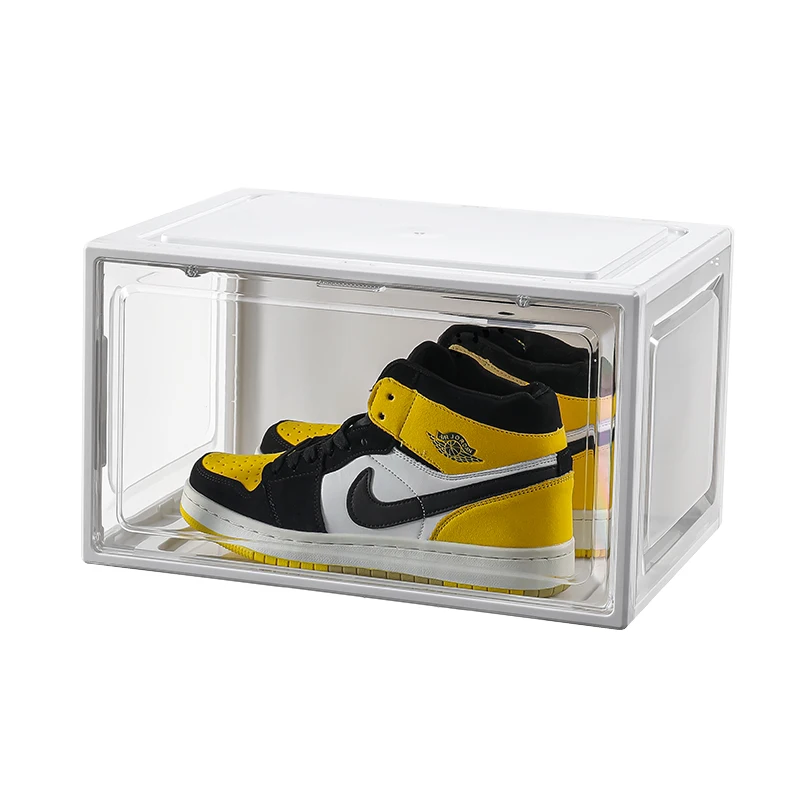 

Foldable Clear acrylic Case Shoes Storage Box Plastic Stackable Shoe Organizer, Customized