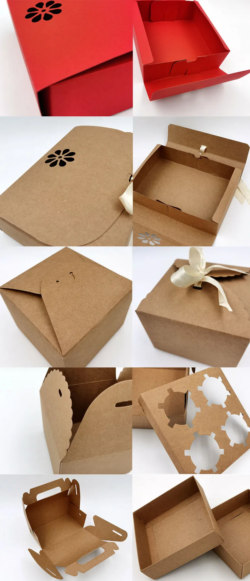 纸板纸包装盒蛋糕盒批发蛋糕包装蛋糕盒散装牛皮纸盒窗口