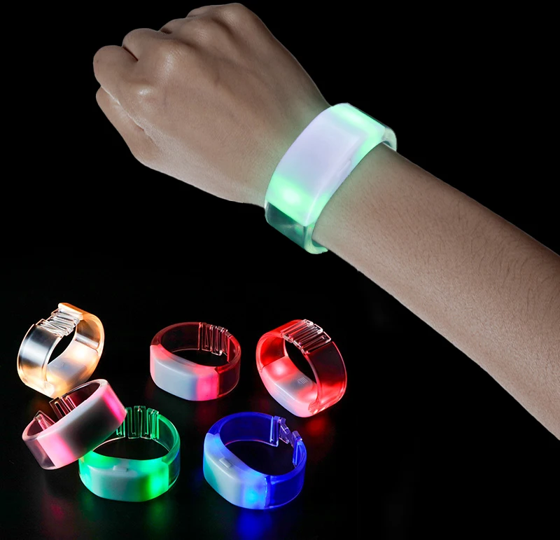 DMX 2.4G Wireless Radio Control LED Wristband LED Flashing Bracelets for Parties