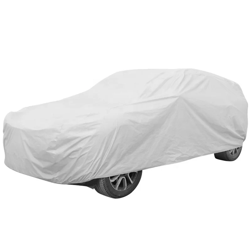 

Outdoor Rain Sun UV Protection PEVA 170 Silver-coated Cloth Exterior Car Cover Snow Sunshade Dustproof Car Cover AllWeather