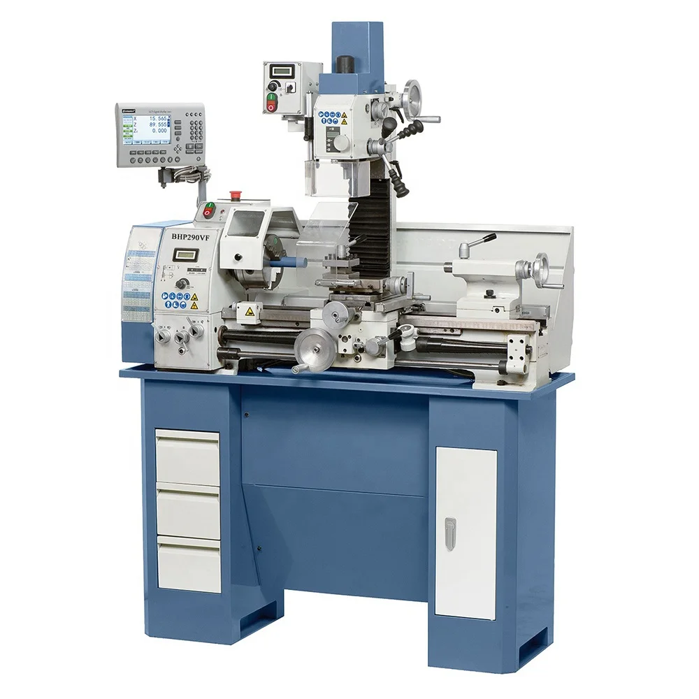 
mini combo lathe with dro lathe drill mill bhp290vf with low price 