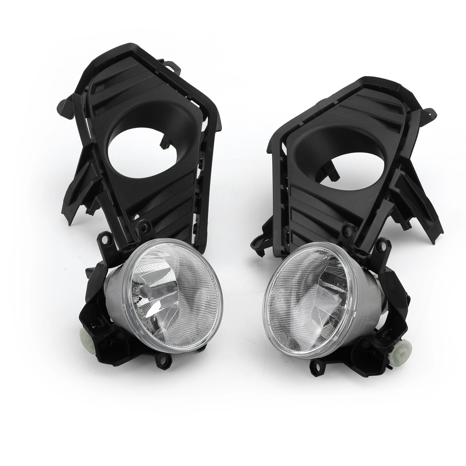 

Direct Replacement Pair Fog Lights and Cover Kit For Toyota RAV4 2018 2019 2020, Black