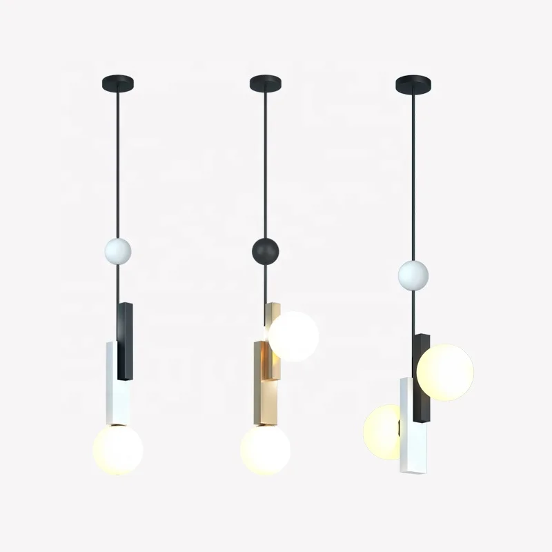 Amazon Lustres Lamparas Hanging E27  LED Metal Modern Kitchen Nordic Pendant Lights