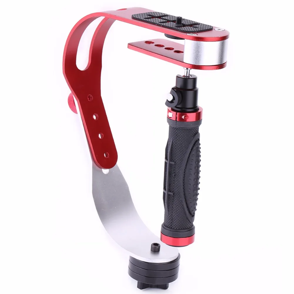 MeterMall Electronics Aluminum Alloy Stabilizer SLR Camera Bow Type Handheld Stabilizer Micro Single Bow Stabilizer Mobile Phone Stabilizer red 