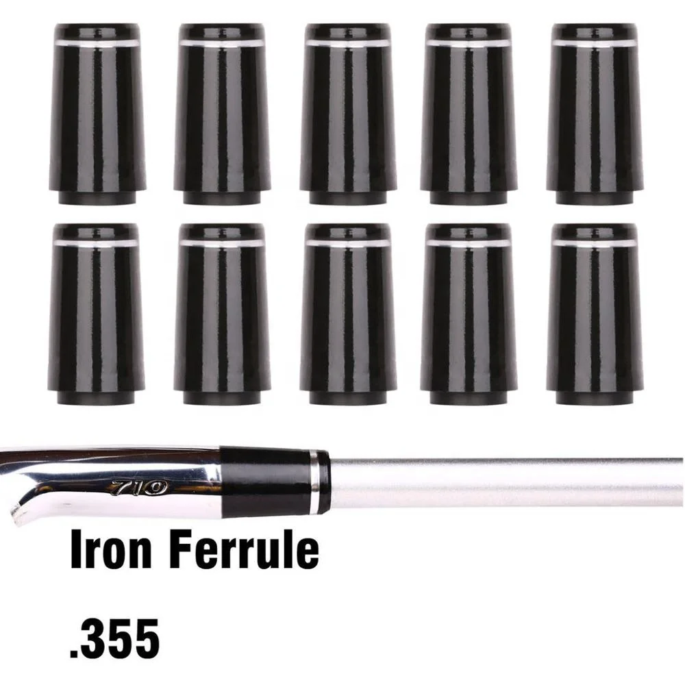 
.355 .370 Golf Black Shaft Iron Ferrule for P790 Irons Silver Ring 