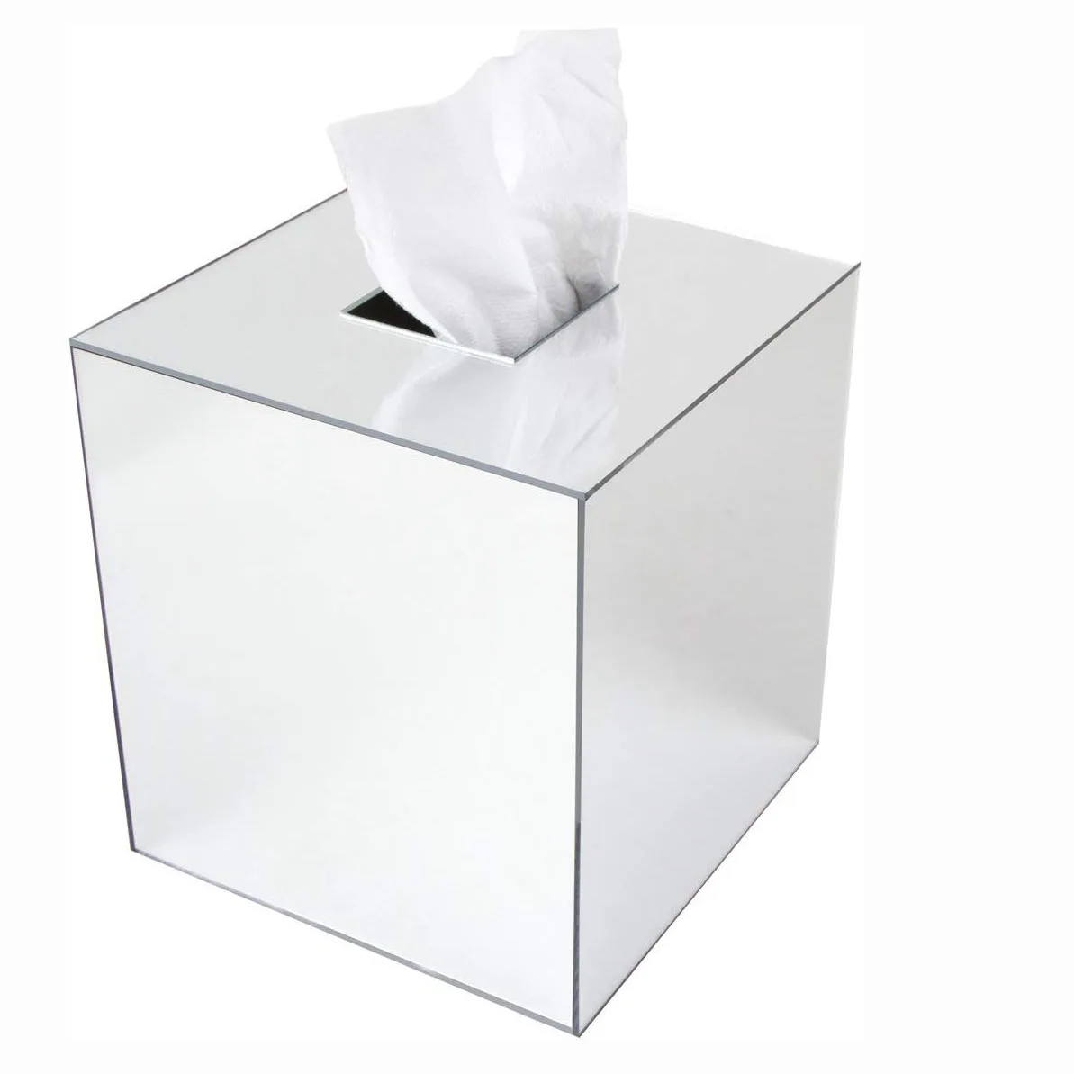 Vonvik Hot Sell Acrylic Tissue Box With Drawer Cube Acrylic Tissue Box