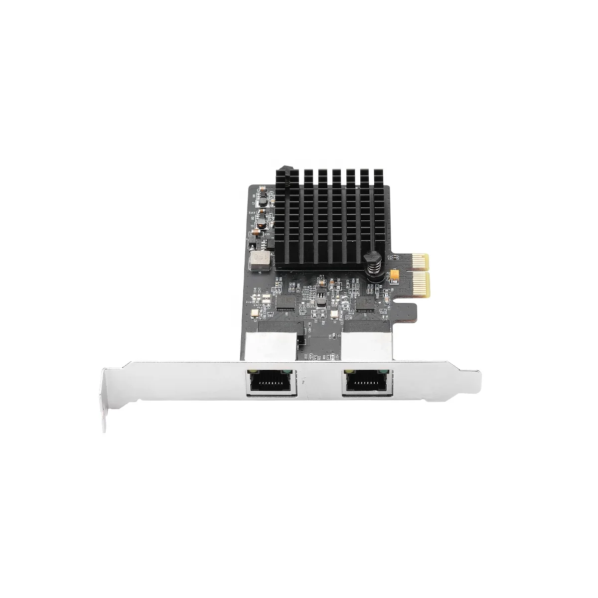 

2.5GBase-T Gigabit Network Adapter with 2 Ports 2500Mbps RJ45 PCIe 2.5gb Ethernet Card, Black