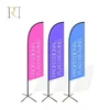 Custom high quality hd background beach flag banner maker