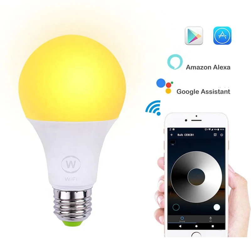 New design A60 LED Bulb Lighting Color Changing rgbw Smart For Indoor Uses Work With Alexa