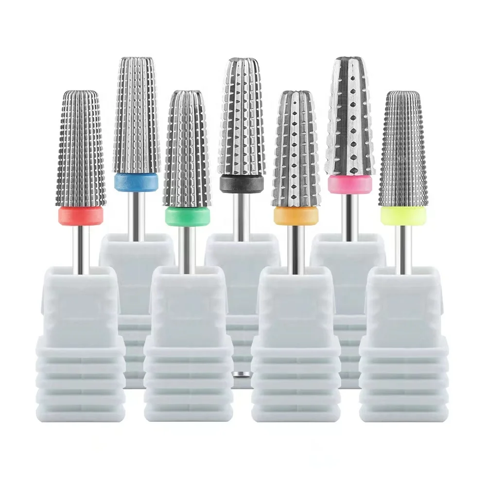 

High Quality 5 In 1 Tungsten Carbide Nail Drill Bit for Manicure Pedicure