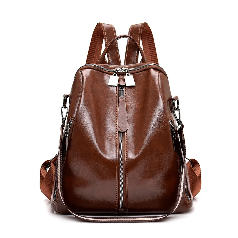 

Weekly deals top sale arrival fashion women Leather backpack Casual style with Low MOQ, 2 colors