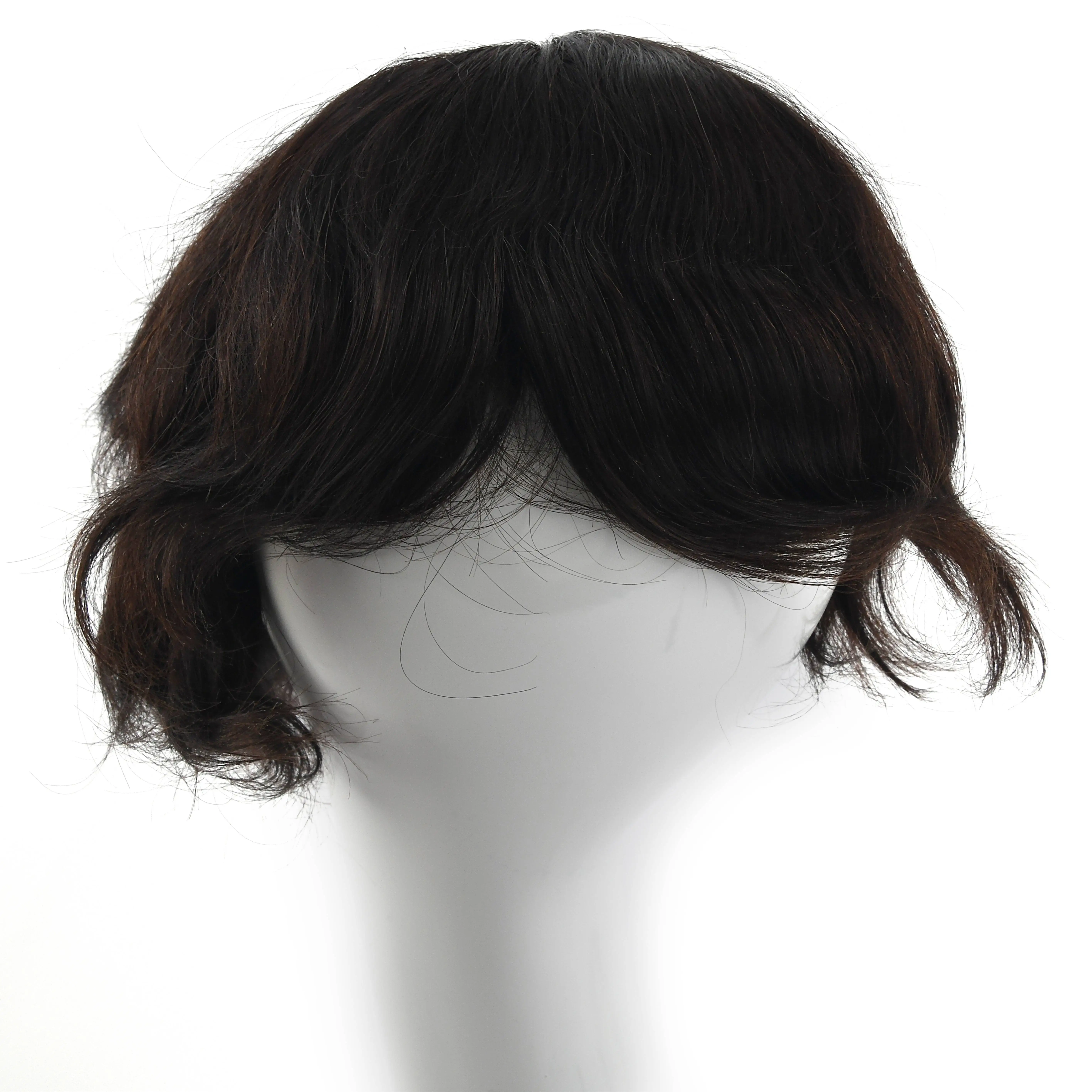 

Free Sample Neitsi New Arrival Jewish Remy Silk Top PU Toupee, Wig Human Hair Toupee, Swiss Lace Human Hair Toupee For Men