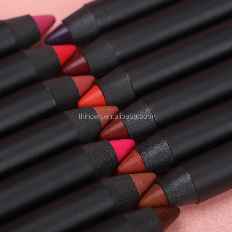 wholesale vegan nude lip liner custom color lip liner private label pencil brown