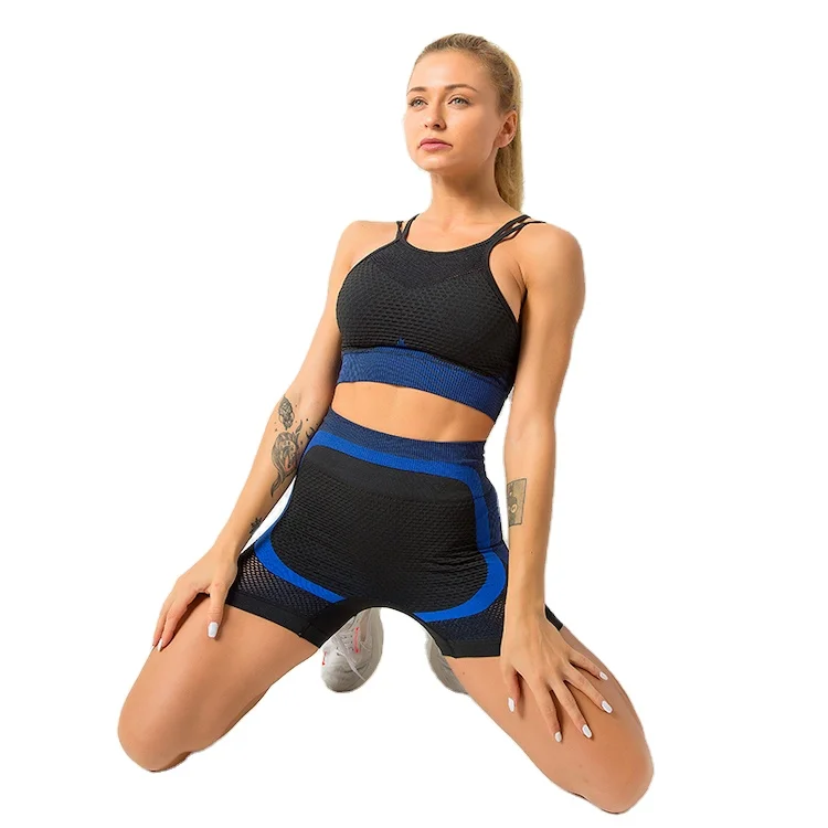 

2 Piece Seamless Sports Suit Activewear Set Workout Clothing Sets Yoga Wear Sports Suit Legging Set, 5 color