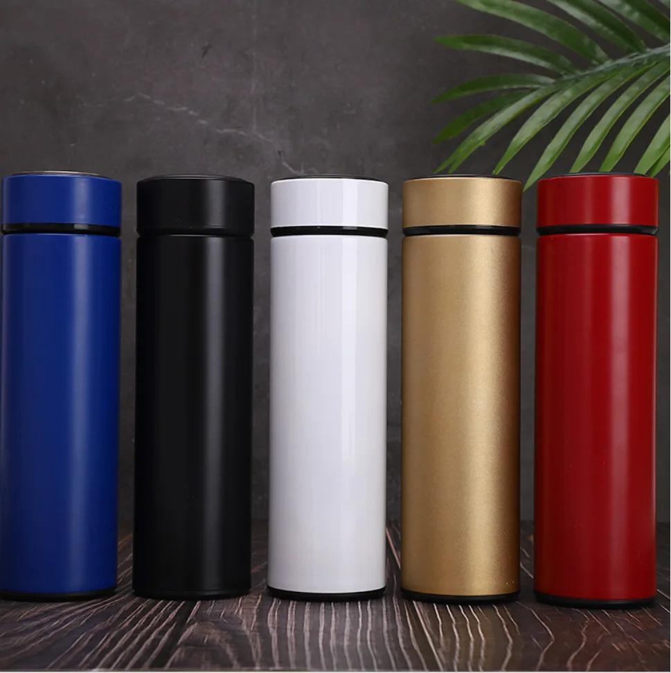

Tumbler water bottle smart LCD Touch Screen temperature insulated smart cup water bottle stainless steel vacuum flask 2021