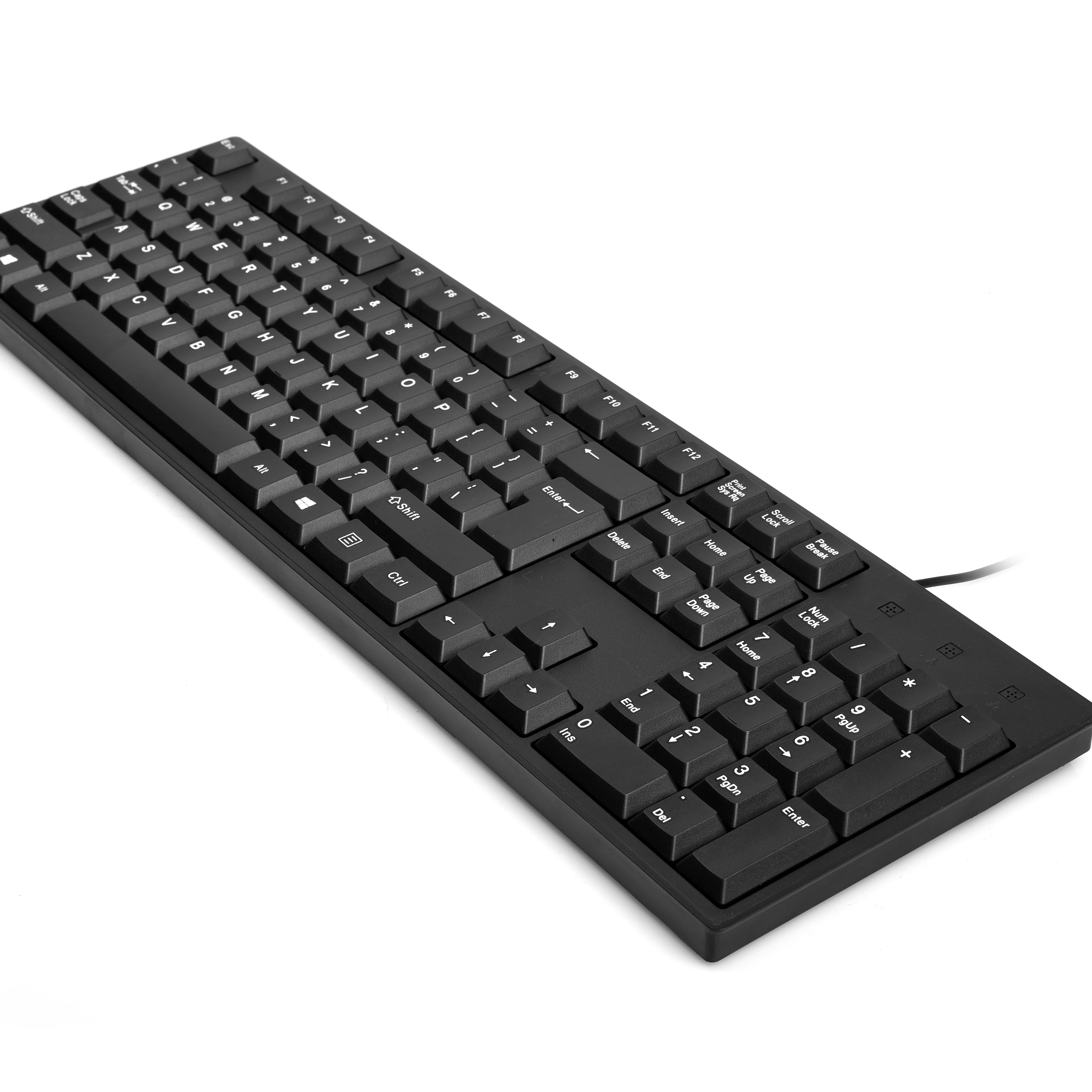

SUNDI High quality 104 Keys Wired USB Waterproof Black PC Laptop K 101 Keyboards Office Computer keyboard K-101