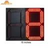 15" Inch Red Color Numbers Module 7 Segment LED Display For Oil Price LED Signs LED Gas Price Remote Control