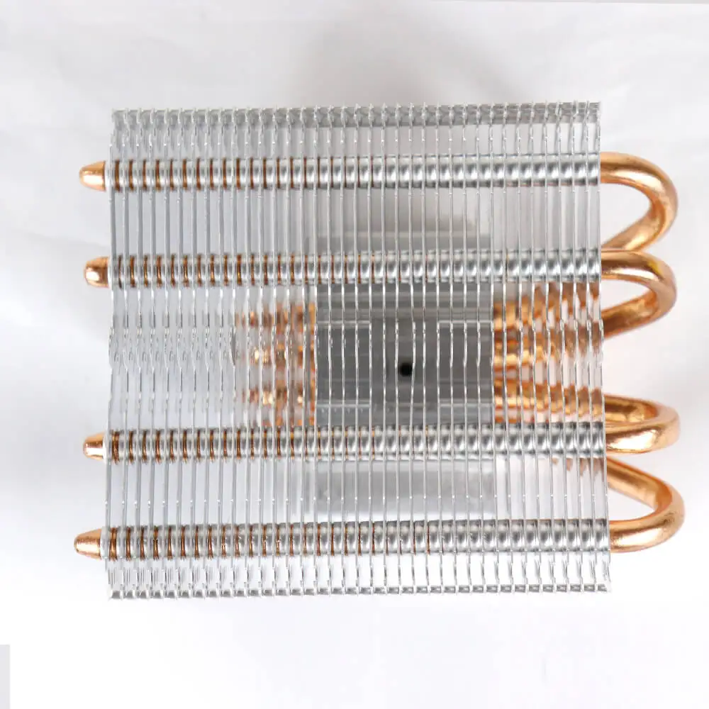 

4 copper heat pipe welding fins Computer server radiator