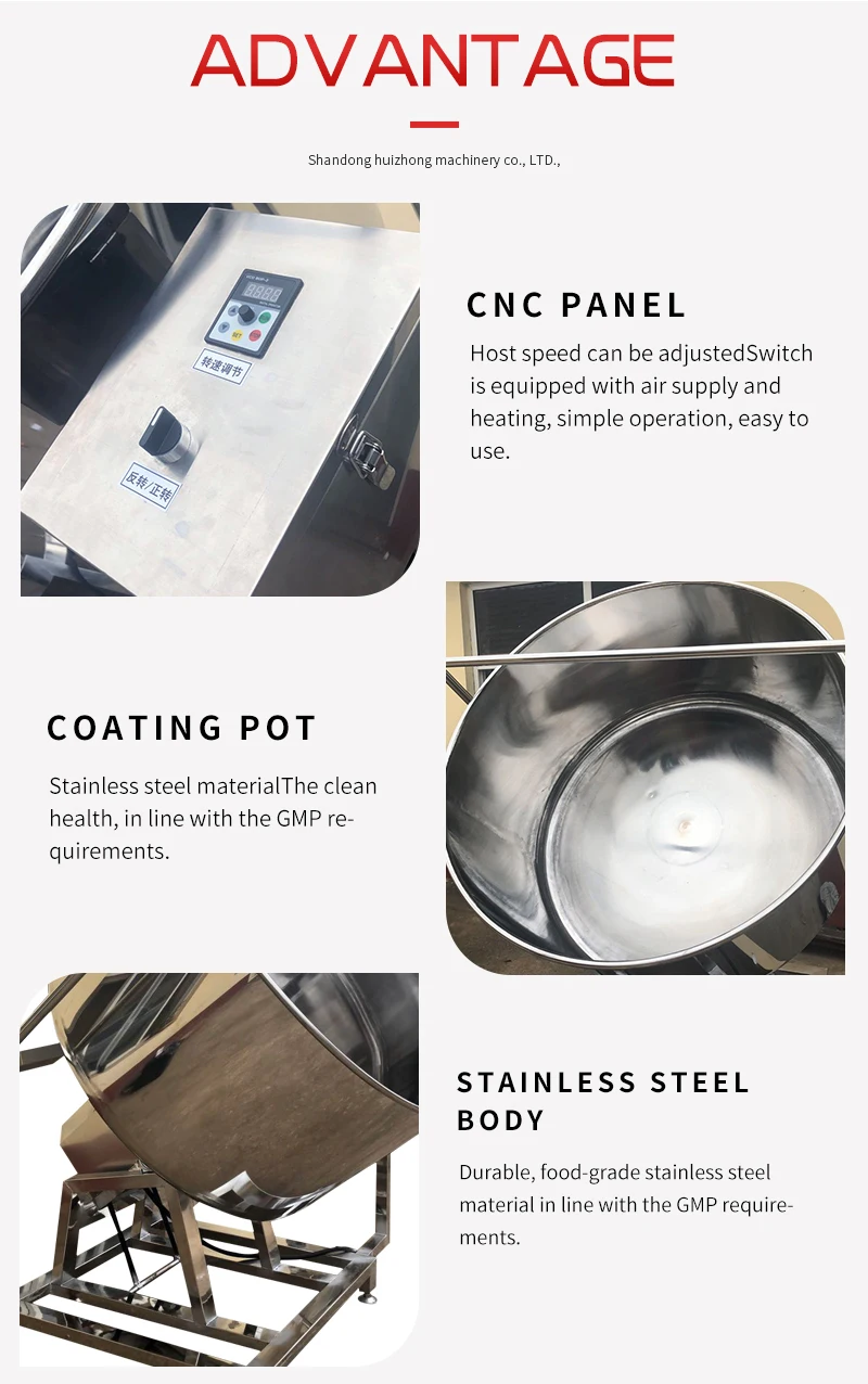 peanut roasting and coating production line particle swing roasting machine coated peanut snack machine