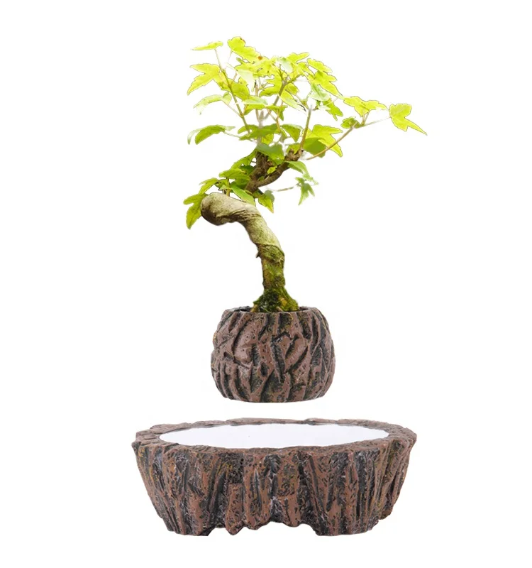 

Concrete Creative Plant Pots Succulent Flower Pots Planters Plants Magnetic Levitation Floating Flower Pots