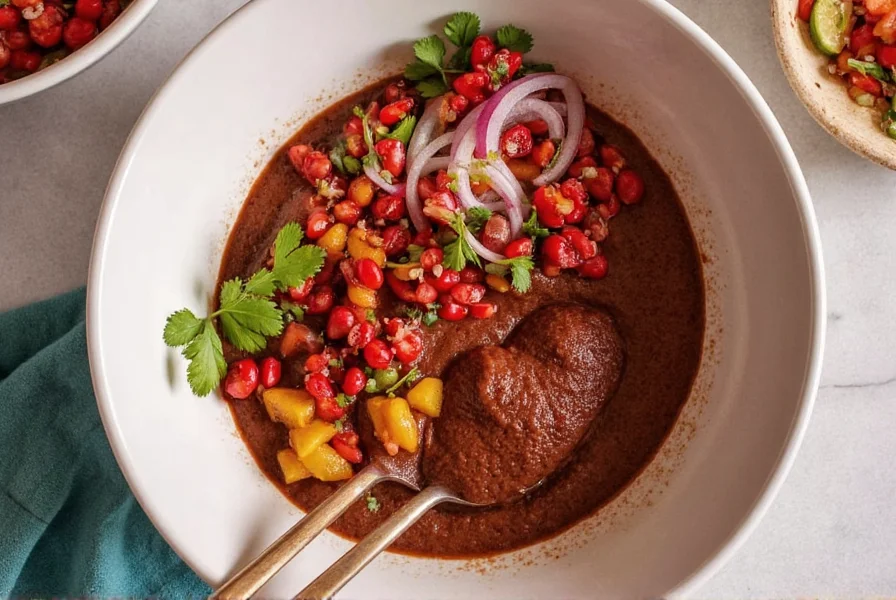 Bowl of traditional mole sauce
