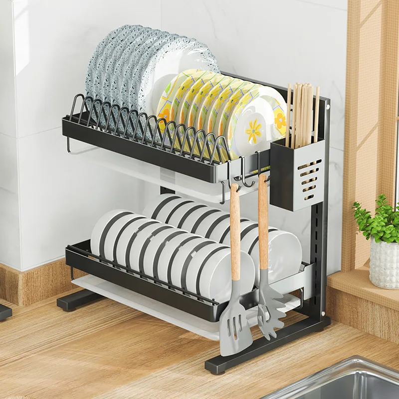 

Factory Sells Kitchen Knife Holder Kitchen Storage Spice Rack Tableware Shelf, Black