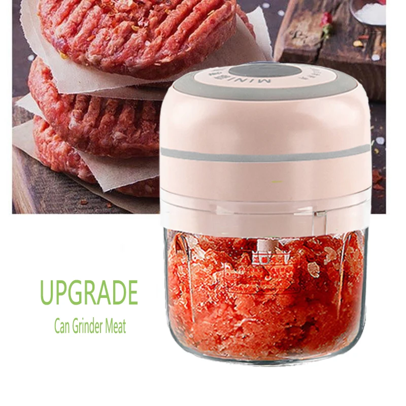 

picadora de carne USB Charging Garlic Chopper Grinder Electric mini food chopper With Charging Cable for Kichen Gadget Tool