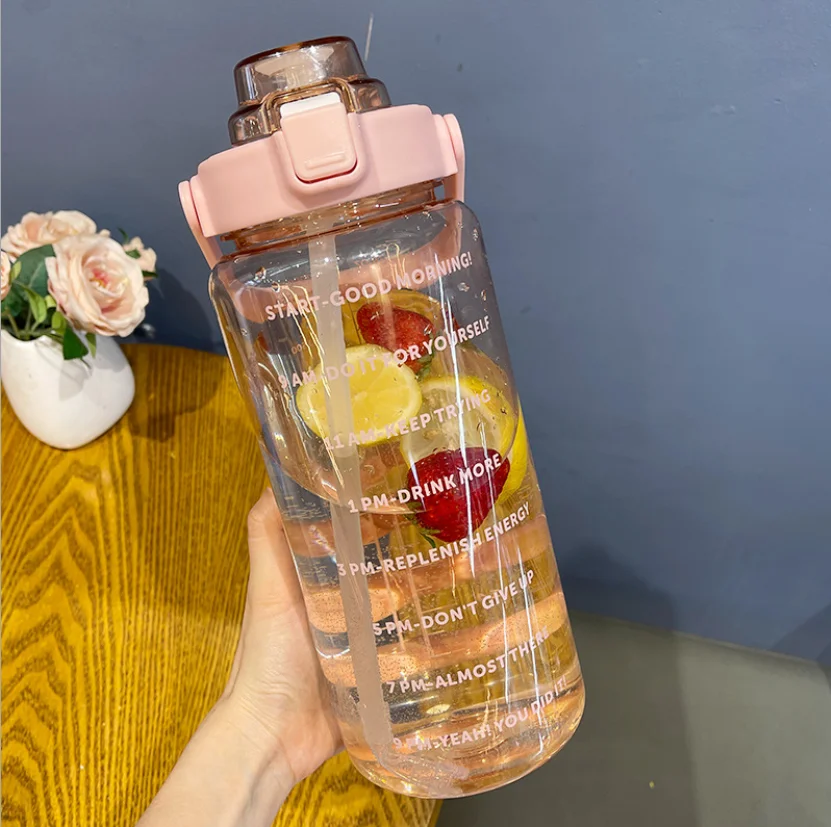 

Top Supplier Transparent Gallon Bottle With Gauge Sports Drinkware BPA Free Tritan Tritan Water Bottles