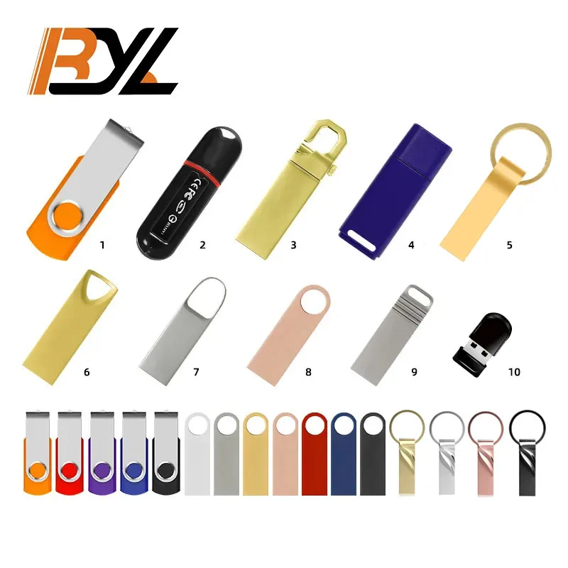 

Suppliers Wholesale Memoria Usb Design Flash Drive 2.0 3.0 1G 32Gb 64G 128Gb Metal Custom Logo Promotional Gift Cle Usb Pendrive