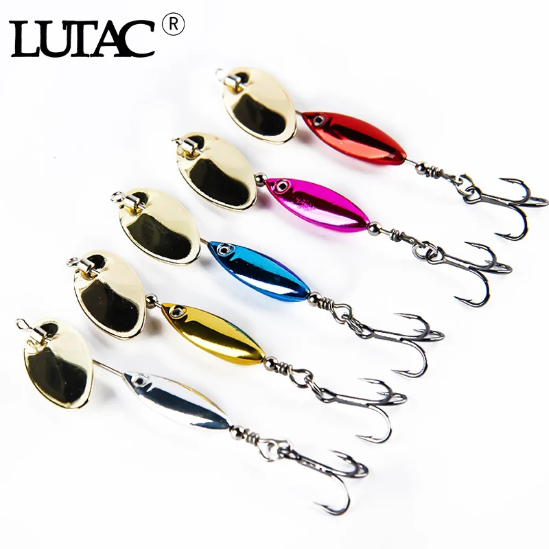 

Lutac spinner bait 6.5g 6cm metal lure spoon chatter bait fishing lures fishing item artificial bait electronic, 5 colors