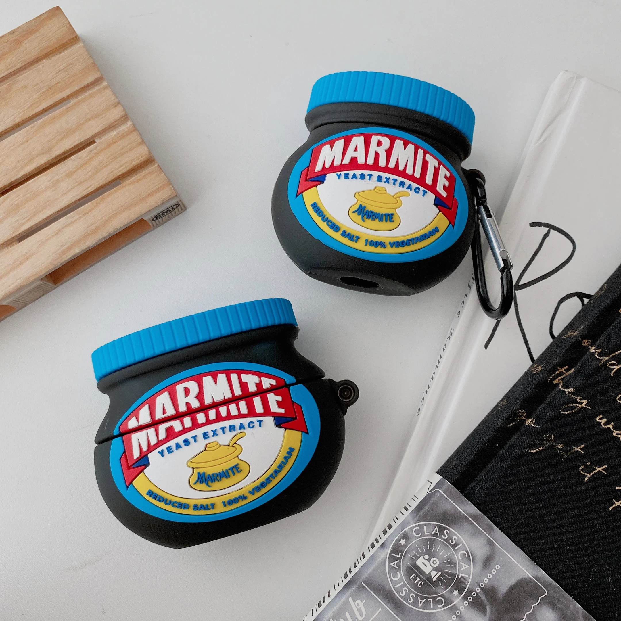 

Food packaging model Marmite 3d silicone airpods case high quality for airpods pro/2/1 case cover