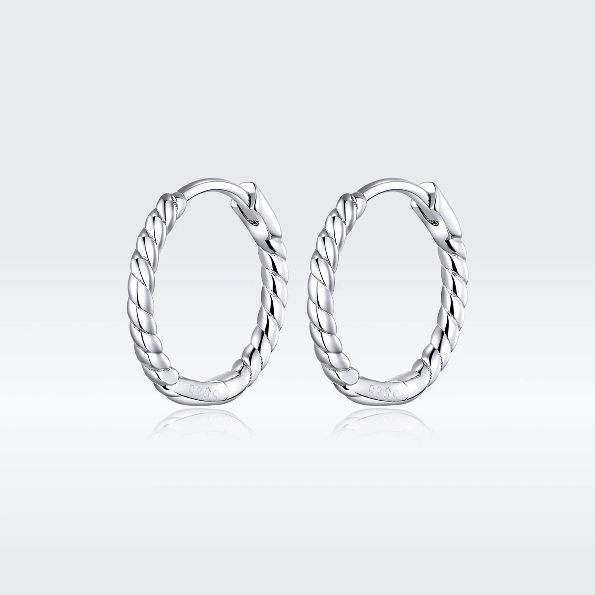 

Simple Fine Jewelry Wave Curve Twisted Hoop Earrings For Women