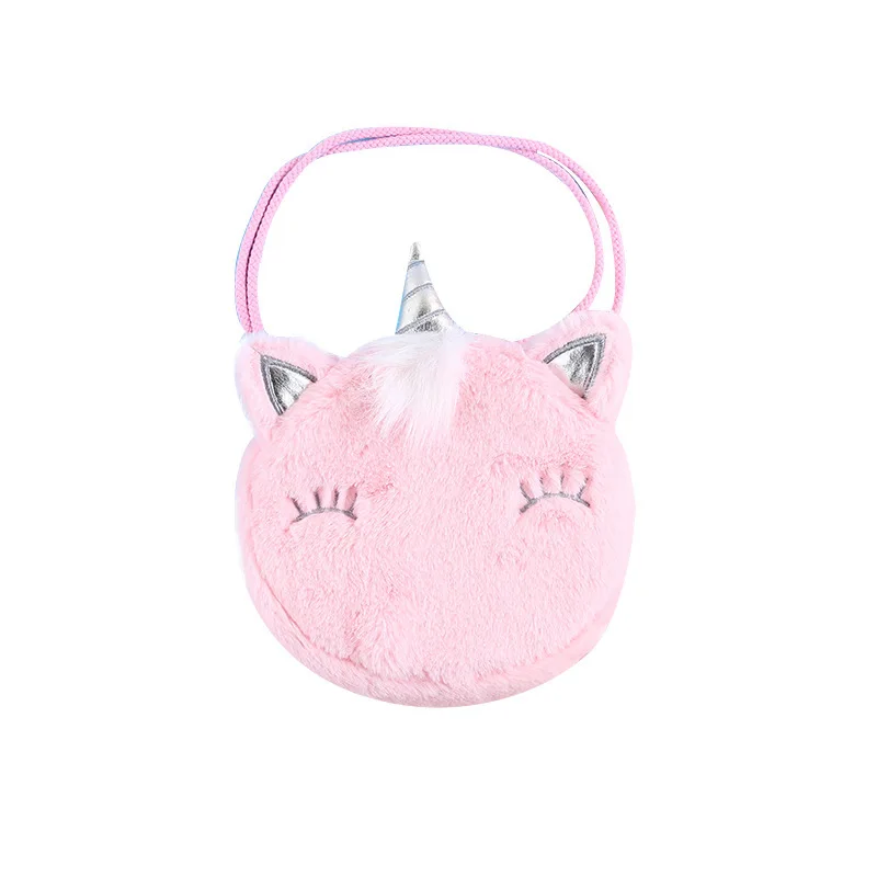 

Cartoon Cute Coin Purse Girl 2021 Personality Kids Unicorn Bag Children Messenger Single Shoulder Bags Handbags