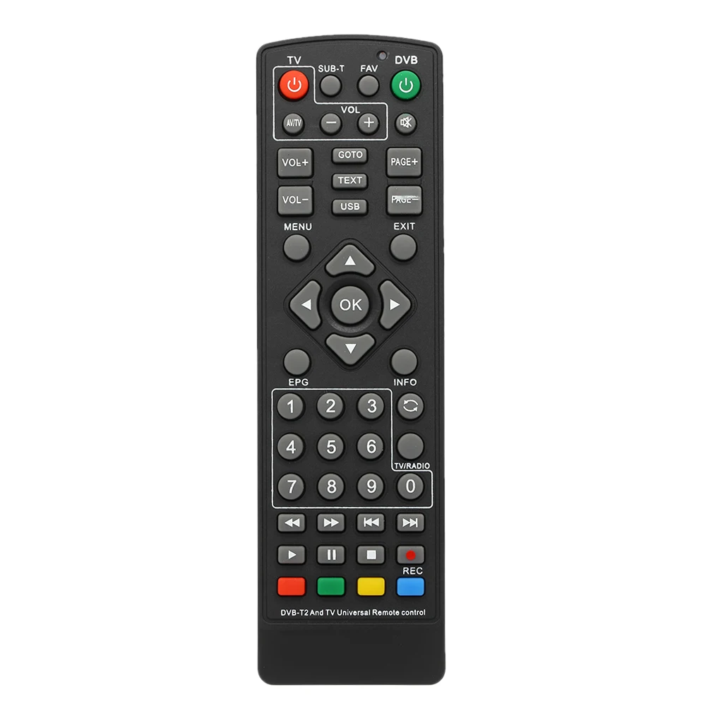 

New arrival DVB-T2 Set-Top Box Remote Control Wireless Smart TV STB Controller HDTV Smart Android TV Box with learning function, Black