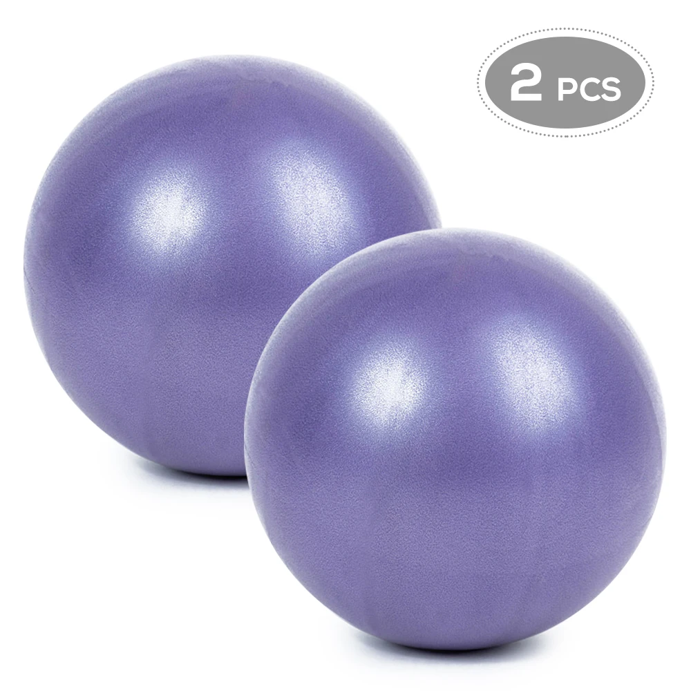 

25cm 2 Pcs Sports Yoga Balls Fitness Gym BalanceAnti-burst Thick Stability Mini Pilates Barre Physical Ball